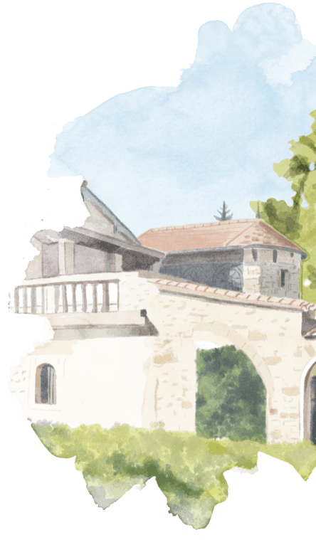 Aquarelle d'une maison